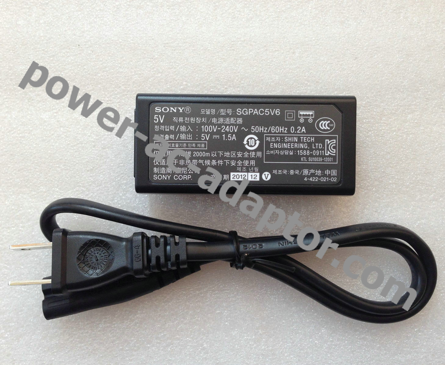original 5V 1.5A Sony SGPT121NZ/S SGPT123NZ/S AC Power Adapter
